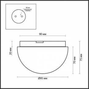 Накладной светильник Odeon Light Minkar 2443/1A в Тюмени - tumen.mebel24.online | фото 2