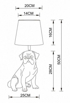 Настольная лампа декоративная Arte Lamp Bobby A1512LT-1WH в Тюмени - tumen.mebel24.online | фото 2