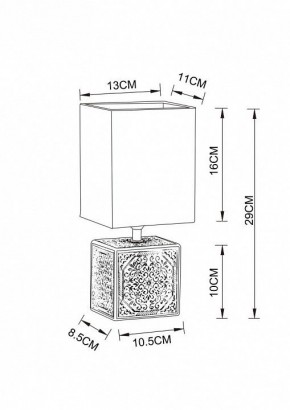 Настольная лампа декоративная Arte Lamp Fiori A4429LT-1BA в Тюмени - tumen.mebel24.online | фото 3