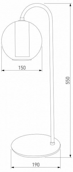 Настольная лампа декоративная Eurosvet Cobble 80508/1 дымчатый в Тюмени - tumen.mebel24.online | фото 2