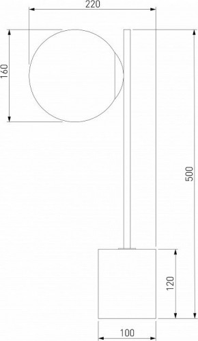 Настольная лампа декоративная Eurosvet Marbella 01157/1 черный в Тюмени - tumen.mebel24.online | фото 3