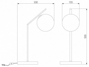 Настольная лампа декоративная Eurosvet Shape 01213/1 хром в Тюмени - tumen.mebel24.online | фото 3