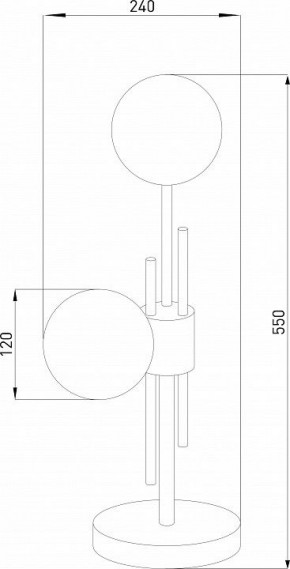 Настольная лампа декоративная Eurosvet Volver 01383/2 латунь в Тюмени - tumen.mebel24.online | фото 4