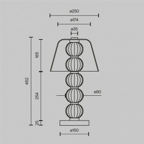 Настольная лампа декоративная Maytoni Amulet MOD555TL-L8G3K в Тюмени - tumen.mebel24.online | фото 4