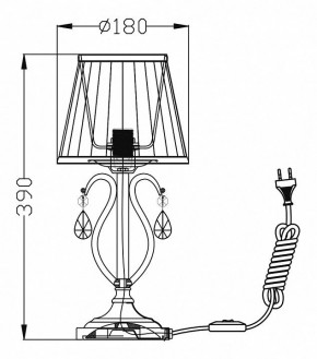 Настольная лампа декоративная Maytoni Brionia ARM172-01-G в Тюмени - tumen.mebel24.online | фото 2