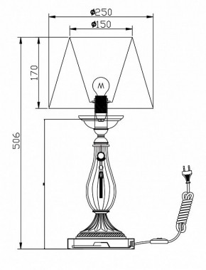 Настольная лампа декоративная Maytoni Demitas RC024-TL-01-R в Тюмени - tumen.mebel24.online | фото 3