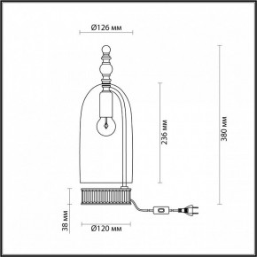 Настольная лампа декоративная Odeon Light Bell 4892/1T в Тюмени - tumen.mebel24.online | фото 6