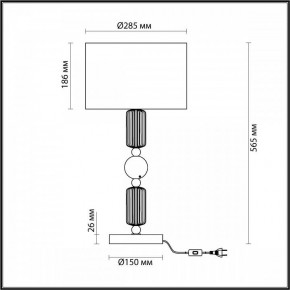 Настольная лампа декоративная Odeon Light Candy 4861/1T в Тюмени - tumen.mebel24.online | фото 4