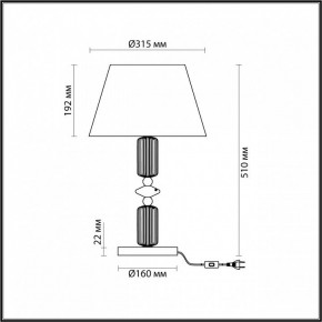 Настольная лампа декоративная Odeon Light Candy 4861/1TC в Тюмени - tumen.mebel24.online | фото 5