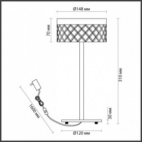 Настольная лампа декоративная Odeon Light Fivre 5032/7TL в Тюмени - tumen.mebel24.online | фото 5