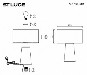 Настольная лампа декоративная ST-Luce Jackie SL1354.604.01 в Тюмени - tumen.mebel24.online | фото 5
