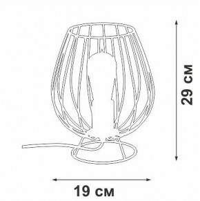 Настольная лампа декоративная Vitaluce V4296 V4296-0/1L в Тюмени - tumen.mebel24.online | фото 3