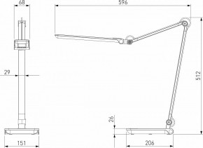 Настольная лампа офисная Elektrostandard Great a065289 в Тюмени - tumen.mebel24.online | фото 4