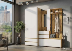 НЕКСТ 1 Вешалка с зеркалом + Шкаф 2-х ств. с ящиками в Тюмени - tumen.mebel24.online | фото