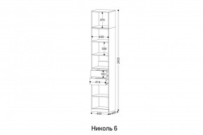 НИКОЛЬ 6 Пенал в Тюмени - tumen.mebel24.online | фото 2