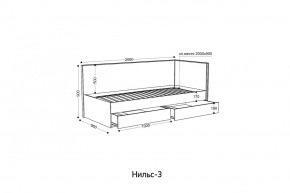 НИЛЬС - 3 Кровать с ортопедом 900 в Тюмени - tumen.mebel24.online | фото 2