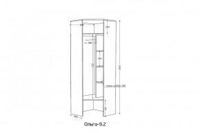 ОЛЬГА 9.2 Шкаф угловой с зеркалом в Тюмени - tumen.mebel24.online | фото 2