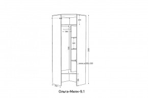 ОЛЬГА-МИЛК 9.1 Шкаф угловой без зеркала в Тюмени - tumen.mebel24.online | фото 2