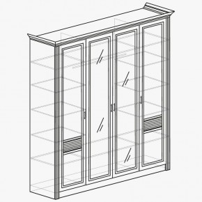 ОРЛЕАН Спальный гарнитур (модульный) ясень белый в Тюмени - tumen.mebel24.online | фото 5