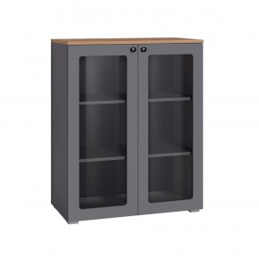 ОСТИН Шкаф-витрина 16.394.01 (графит) в Тюмени - tumen.mebel24.online | фото