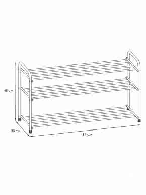 ПДОА33 Ч Подставка для обуви "Альфа 33" Черный в Тюмени - tumen.mebel24.online | фото 2