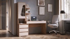 ПИФАГОР Стол компьютерный (дуб вотан/кашемир) в Тюмени - tumen.mebel24.online | фото