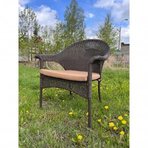 Плетеное кресло LV-140B-Brown с подушкой в комплекте в Тюмени - tumen.mebel24.online | фото