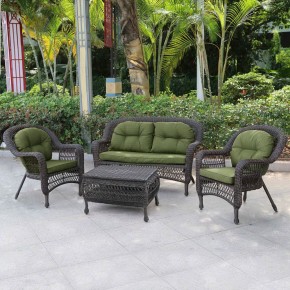 Плетеный комплект для отдыха LV-520BG Brown/Green в Тюмени - tumen.mebel24.online | фото 1