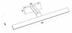 Подсветка для зеркала Maytoni Decart MIR010WL-L12B4K в Тюмени - tumen.mebel24.online | фото 3