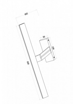 Подсветка для зеркала Maytoni Decart MIR010WL-L12W4K в Тюмени - tumen.mebel24.online | фото 3