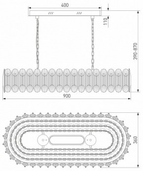 Подвесная люстра Bogate-s Chaleur 423/1 в Тюмени - tumen.mebel24.online | фото 5