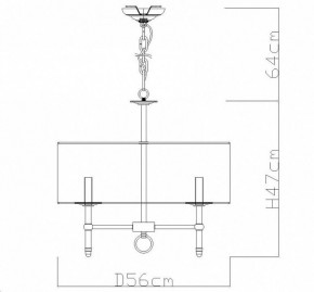 Подвесная люстра Divinare Candela 1162/01 LM-5 в Тюмени - tumen.mebel24.online | фото 4