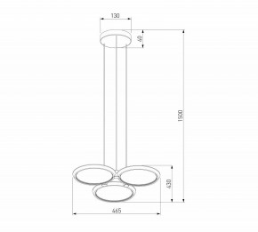 Подвесная люстра Eurosvet Crespella 90034/3 золото в Тюмени - tumen.mebel24.online | фото 5