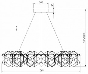 Подвесная люстра Eurosvet Uma 90369/15 медь в Тюмени - tumen.mebel24.online | фото 4