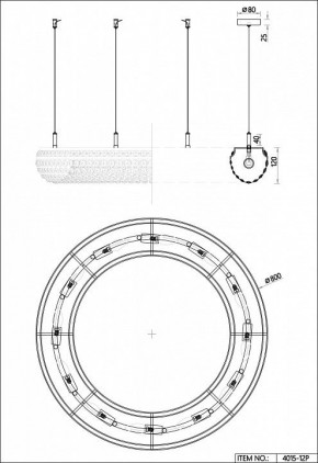 Подвесная люстра Favourite Monilibus 4015-12P в Тюмени - tumen.mebel24.online | фото 5