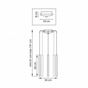 Подвесная люстра Lightstar Tubo L5T747333 в Тюмени - tumen.mebel24.online | фото 3