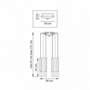 Подвесная люстра Lightstar Tubo L8T747143 в Тюмени - tumen.mebel24.online | фото 3