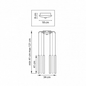 Подвесная люстра Lightstar Tubo L8T747243 в Тюмени - tumen.mebel24.online | фото 3