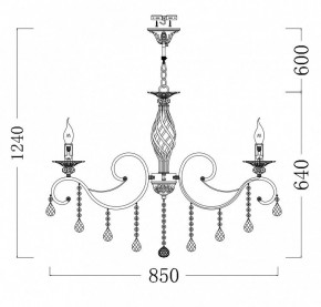 Подвесная люстра Maytoni Grace RC247-PL-10-R в Тюмени - tumen.mebel24.online | фото 6