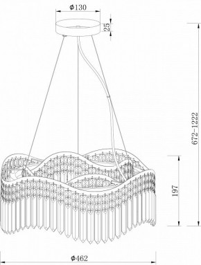 Подвесная люстра Maytoni Gracia DIA201PL-06G в Тюмени - tumen.mebel24.online | фото 3