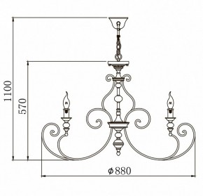 Подвесная люстра Maytoni Karina H631-PL-08-B в Тюмени - tumen.mebel24.online | фото 3