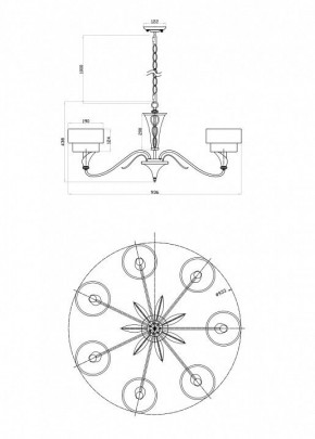 Подвесная люстра Maytoni Lillian H311-07-G в Тюмени - tumen.mebel24.online | фото 6