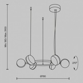 Подвесная люстра Maytoni Mind MOD299PL-L60BC3K в Тюмени - tumen.mebel24.online | фото 4