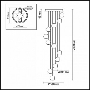 Подвесная люстра Odeon Light Jemstone 5084/60L в Тюмени - tumen.mebel24.online | фото 4