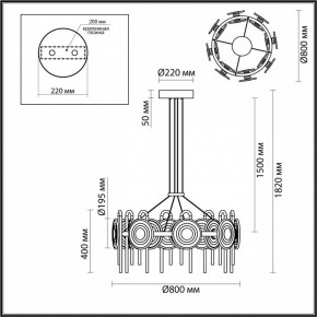 Подвесная люстра Odeon Light Magnet 5407/92L в Тюмени - tumen.mebel24.online | фото 6