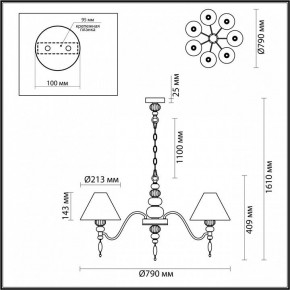 Подвесная люстра Odeon Light Sochi 4896/7 в Тюмени - tumen.mebel24.online | фото 6