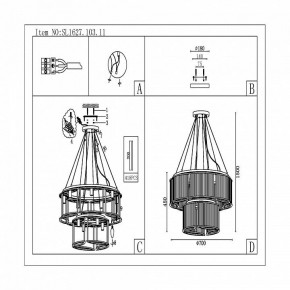 Подвесная люстра ST-Luce Velletri SL1627.103.11 в Тюмени - tumen.mebel24.online | фото 5