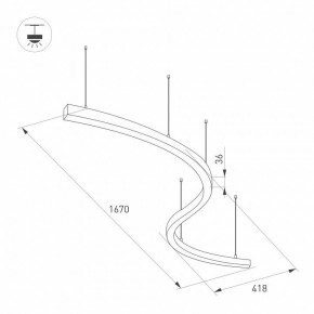 Подвесной светильник Arlight ARC 034050(1) в Тюмени - tumen.mebel24.online | фото 2