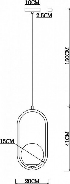 Подвесной светильник Arte Lamp Matisse A7745SP-1AB в Тюмени - tumen.mebel24.online | фото 4