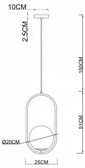 Подвесной светильник Arte Lamp Matisse A7746SP-1AB в Тюмени - tumen.mebel24.online | фото 3